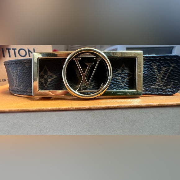 Authentic reversible brown/white Louis Vuitton belt size 25mm 80 - Picture 2 of 7